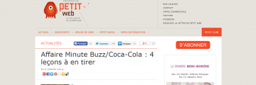 Affaire MinuteBuzz / Coca-Cola