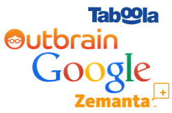 Google, Taboola, Outbrain, Zemanta